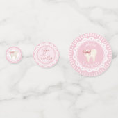 アグラの最初の歯のピンク コンフェッティ (裏面)