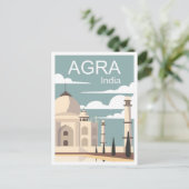 アグラインディアアートヴィンテージトラベルイラストレーション ポストカード (スタンド正面)