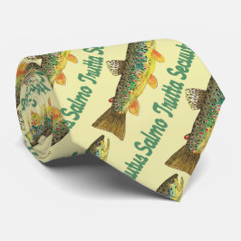 アグラーの釣り人、アヴィッド·ブラウン·トラウト·フライ·フィッシャユニークーマン ネクタイ