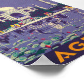 アグラ・インディア・ヴィンテージ旅行ポスター ポスター (角)