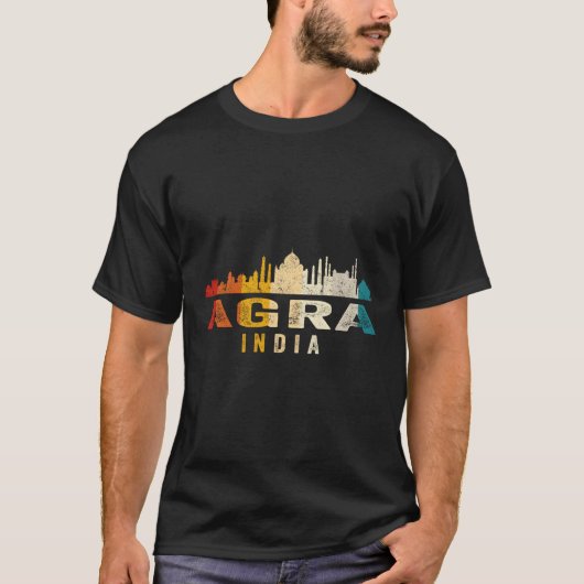 アグラ・スカイライン・インド Tシャツ (正面)