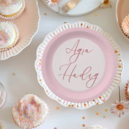 アグラ・ヘディピンク第一歯ミニマリスト ペーパープレート