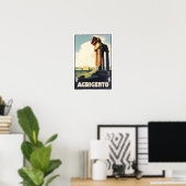 アグリゲントイタリアのヴィンテージ旅行ポスター ポスター (ホームオフィス)