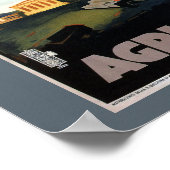 アグリゲントヴィンテージイタリアン旅行ポスター ポスター (角)