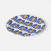 アグリークリスマスセータージンジャーブレッドマンパーティークリスマス ペーパープレート (アングル)