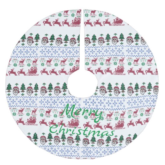 アグリークリスマスセーター – スタイルサンダー_コーブ ブラッシュドポリエステルツリースカート (正面)