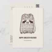 アグリーセーターの季節到来！ ホリデーグッズ ポストカード (正面/裏面)