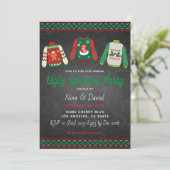 アグリーセータークリスマスパーティの招待状 招待状 (スタンド正面)