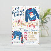 アグリーセータークリスマスパーティの招待状 招待状 (スタンド正面)