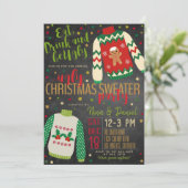 アグリーセータークリスマスパーティの招待状 招待状 (スタンド正面)