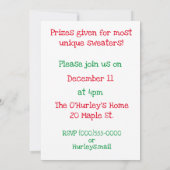 アグリーセーターパーティー 招待状 (裏面)