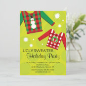 アグリーセーターホリデーパーティー招待状 招待状 (スタンド正面)