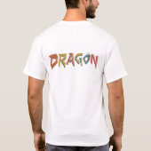 アグリーンドラゴンスタイルデザインメンズTシャツ Tシャツ (裏面)