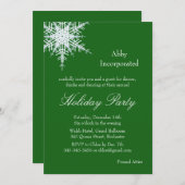 アグリーンホリデーオフセットスノーフレーク招待状 招待状 (正面/裏面)