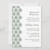 アグリーンヴィンテージダマスクホリデイ招待状(corp) 招待状 (正面)