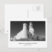 アグルハス岬の灯台のはがき ポストカード (正面/裏面)