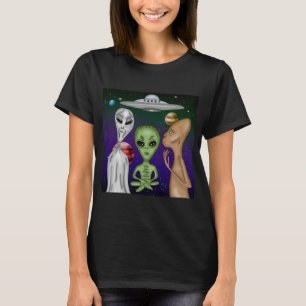 アグレイリトルグリーンアンナキエイリアンスケッチ Tシャツ
