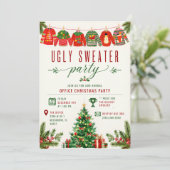 アグレッシブセーター オフィス ホリデー クリスマスパーティー 招待状 (スタンド正面)