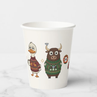 アグレッシブセーター クリスマスパーティー キャラクター ペーパカップ 紙コップ