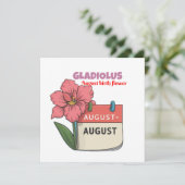 アグロリウス - 8月の誕生花 招待状 (スタンド正面)