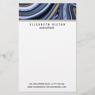 アグード海軍金ゴールドブラック文房具 便箋