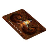 アケダ – ラムの頭 マグネット (右側)