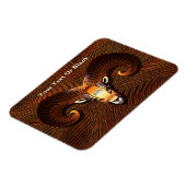 アケダ – ラムの頭 マグネット (左側)