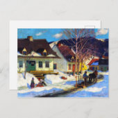 アケベックヴィレッジ通りウィンタークラレンスガニョン シーズンポストカード (正面/裏面)