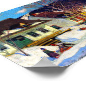 アケベックヴィレッジ通りウィンタークラレンスガニョン ポスター (角)