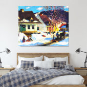 アケベックヴィレッジ通りバイクラレンスガニョン キャンバスプリント (インサイチュ (寝室))