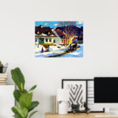 アケベックヴィレッジ通り – クラレンスガニオンアートワーク ポスター (ホームオフィス)