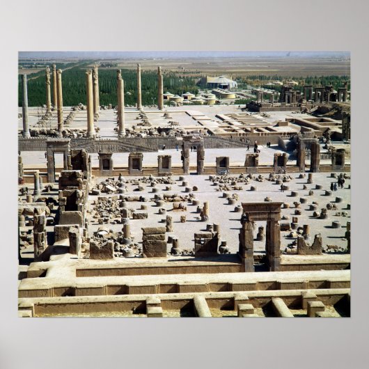 アケメネアン時代の宮殿の一般見解 ポスター (正面)