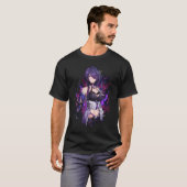 アケロンHSR赤みハイライトロングヘア無効美学 Tシャツ (正面フル)