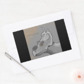 アケローサウラス 長方形シール (封筒)