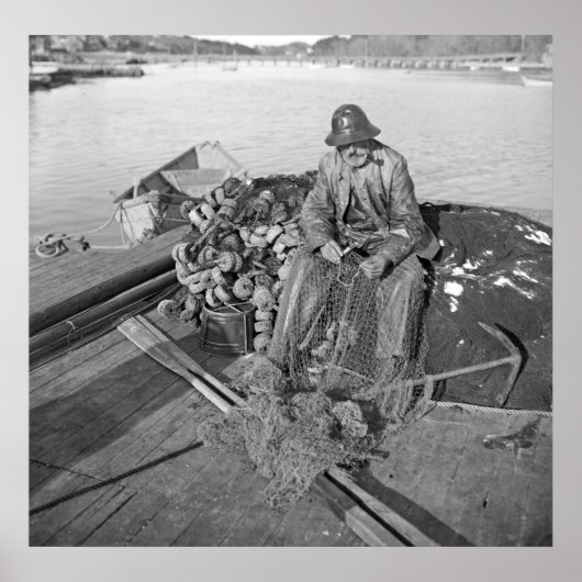 アケープ・アン・フィッシャーマン、グロスター1905 ポスター (正面)