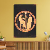 アゲアスを描いたアテネの赤姿のキリックス キャンバスプリント (インサイチュ (リビング))