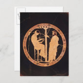 アゲアスを描いたアテネの赤姿のキリックス ポストカード (正面/裏面)
