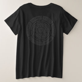 アゲインストーン ルターのバラ プラスサイズTシャツ
