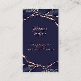 アゲエレガントート海軍バラ金ゴールド結婚のウェブサイト エンクロージャーカード