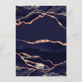 アゲエレガントート海軍バラ金ゴールド結婚披露宴 エンクロージャーカード (裏面)