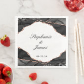 アゲエレガントート白黒バラゴールドフォイル結婚ズ (インサイチュ)