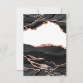 アゲエレガントート白黒バラ結婚金ゴールド 出欠カード (裏面)