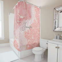 アゲガーリーートピンクグリッター赤面モノグラム