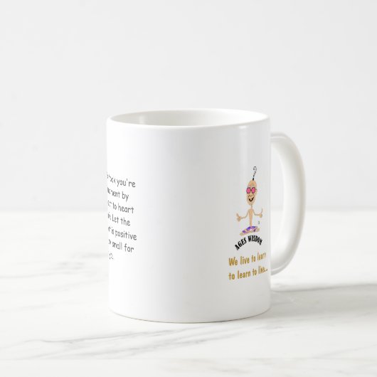 アゲスウィズダム前向きパワーマグ コーヒーマグカップ (正面右)