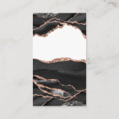 アゲテエレガントブラックバラ金ゴールド結婚のウェブサイト エンクロージャーカード (裏面)