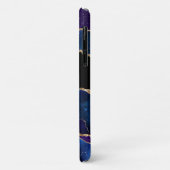 アゲテカラフルルックと金ゴールドグリッターモノグラムの Case-Mate iPhoneケース (裏面/左)