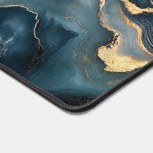 アゲテグードと金ゴールドとネイビーブルーマーブル デスクマット (コーナー)