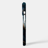 アゲテグードと金ゴールドとネイビーブルーマーブル Case-Mate iPhoneケース (裏面 / 左)