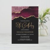 アゲテグードブルゴーニュ金ゴールド18thバースデーパーティー 招待状 (スタンド正面)