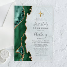 アゲテゲードグリーン金ゴールドファーストホーリーコミュニオン